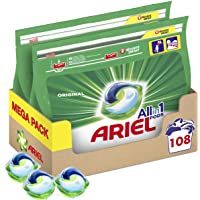 Los mejores  - Ariel Pods Allin1 Detergente Lavadora Cápsulas- 108 Lavados (2 x 54)- Original